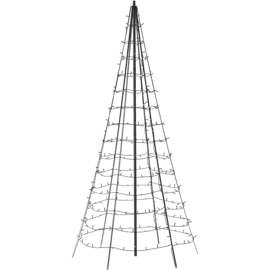 Twinkly - LED RGBW Dæmpbar udendørs Juletræ LIGHT TREE 450xLED 3m IP44 Wi-Fi