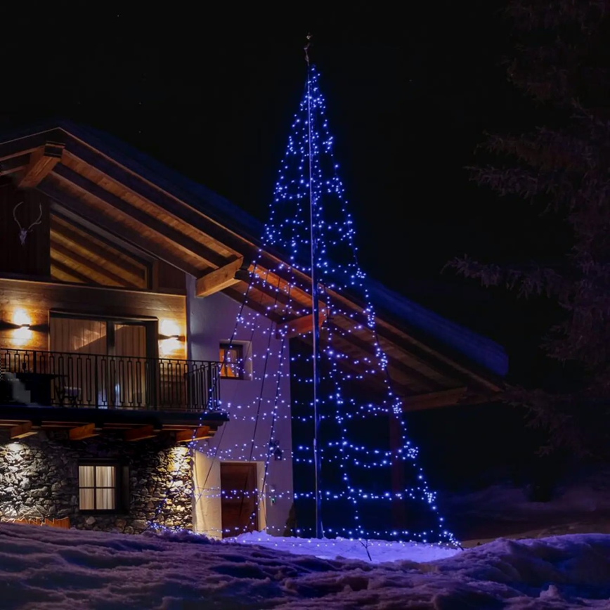 Twinkly - LED RGBW Dæmpbar udendørs juletræ LIGHT TREE 750xLED 4m IP44 Wi-Fi