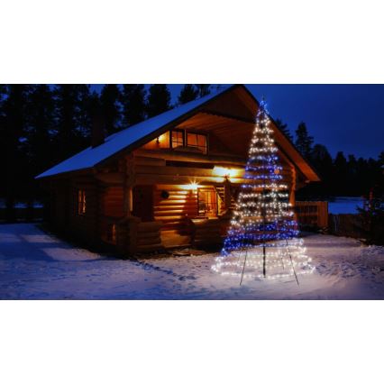 Twinkly - LED RGBW Dæmpbar udendørs juletræ LIGHT TREE 750xLED 4m IP44 Wi-Fi