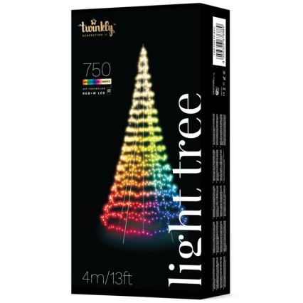 Twinkly - LED RGBW Dæmpbar udendørs juletræ LIGHT TREE 750xLED 4m IP44 Wi-Fi