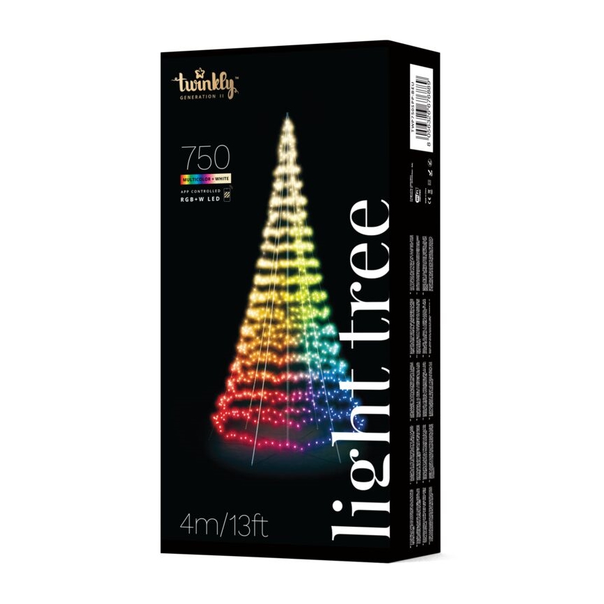 Twinkly - LED RGBW Dæmpbar udendørs juletræ LIGHT TREE 750xLED 4m IP44 Wi-Fi