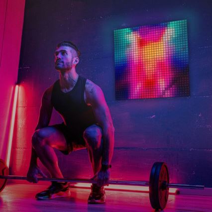 Twinkly - LED RGB Panel dæmpbart SQUARES 64xLED 16x16 cm Wi-Fi