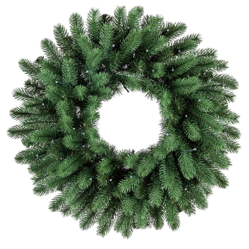 Twinkly - LED RGB Dæmpbar Julekrans PRE-LIT WREATH 50xLED diameter 61 cm Wi-Fi