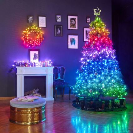 Twinkly - LED RGBW Dæmpbar udendørs julelys STRINGS 250xLED 23,5m IP44 Wi-Fi