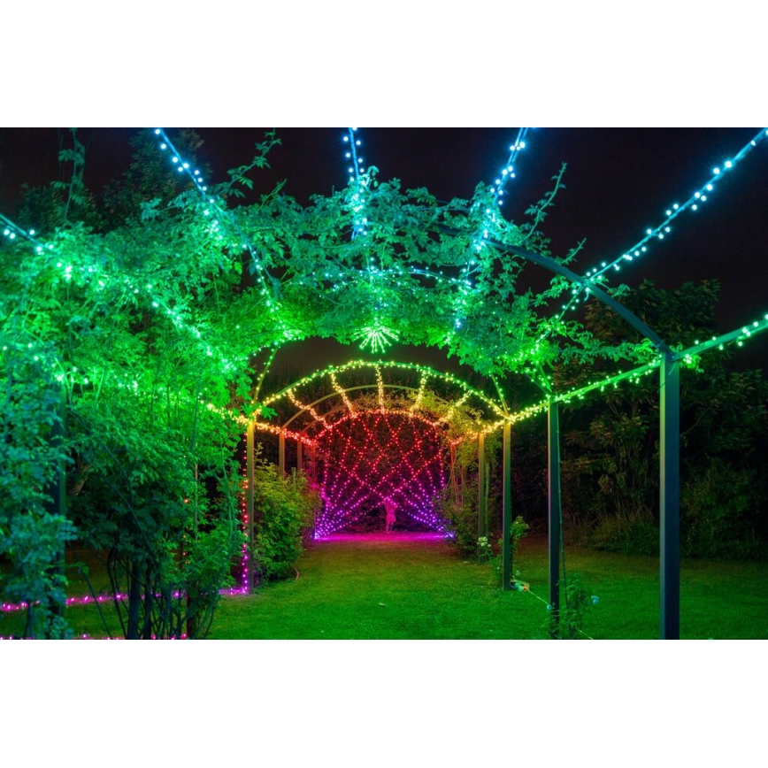 Twinkly - LED RGBW Dæmpbar udendørs julelyskæde STRINGS 250xLED 23,5m IP44 Wi-Fi