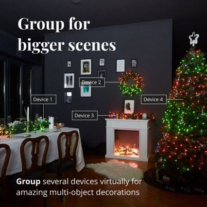 Twinkly - LED RGBW Dæmpbar udendørs julelyskæde STRINGS 250xLED 23,5m IP44 Wi-Fi
