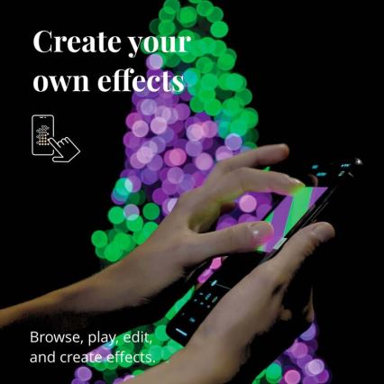 Twinkly - LED RGBW Dæmpbar udendørs julelyskæde STRINGS 250xLED 23,5m IP44 Wi-Fi