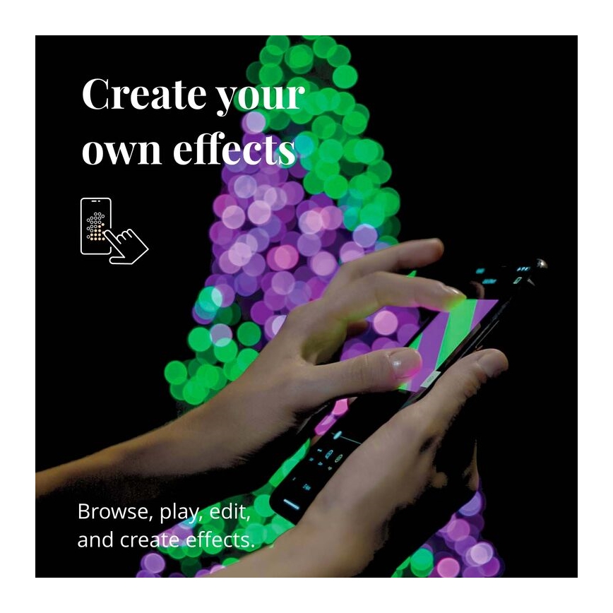 Twinkly - LED RGBW Dæmpbar udendørs julelyskæde STRINGS 250xLED 23,5m IP44 Wi-Fi