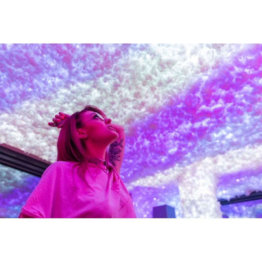 Twinkly - LED RGBW, dæmpbar udendørs lyskæde STRINGS 250 LED, 23,5 m, IP44, Wi-Fi