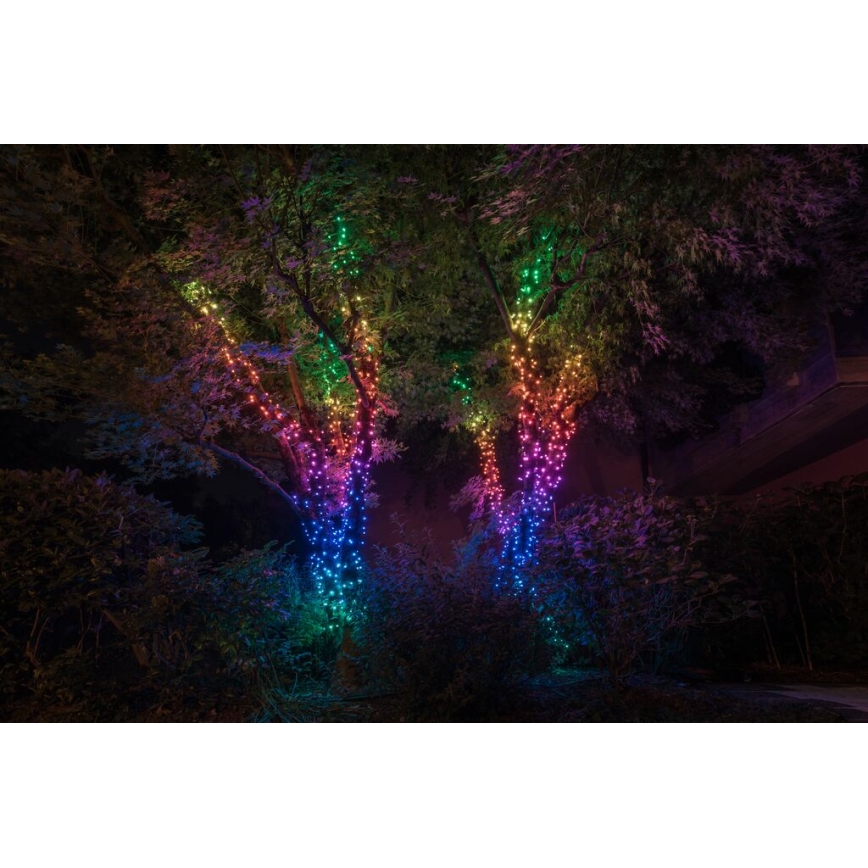 Twinkly - LED RGBW Dæmpbar udendørs julekæde STRINGS 250xLED 23,5m IP44 Wi-Fi