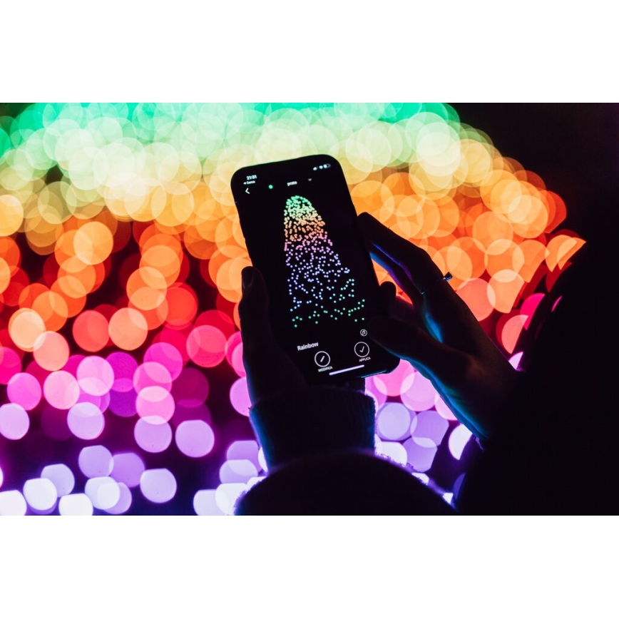 Twinkly - LED RGBW Dæmpbar udendørs julekæde STRINGS 250xLED 23,5m IP44 Wi-Fi
