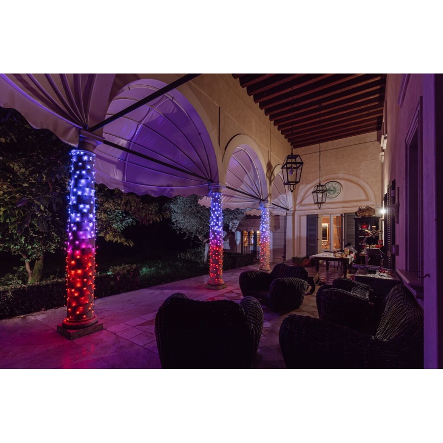 Twinkly - LED RGBW Dæmpbar udendørs julekæde STRINGS 250xLED 23,5m IP44 Wi-Fi