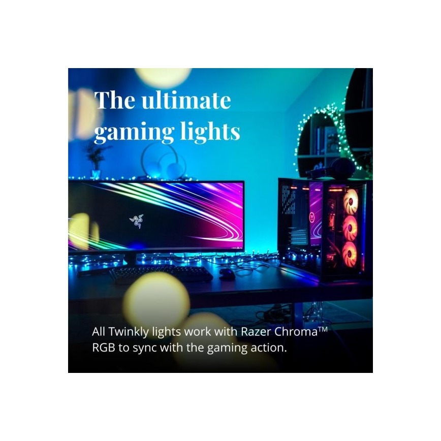 Twinkly - LED RGBW Dæmpbar udendørs julekæde STRINGS 250xLED 23,5m IP44 Wi-Fi