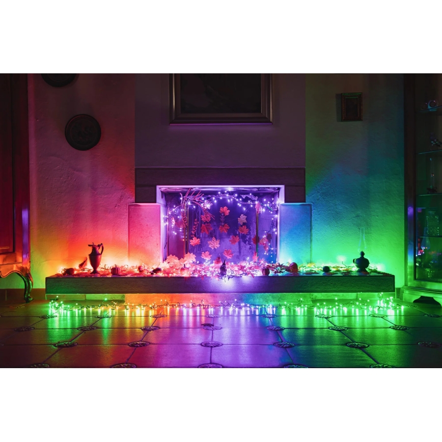 Twinkly - LED RGBW Dæmpbar udendørs julelyskæde STRINGS 250xLED 23,5m IP44 Wi-Fi