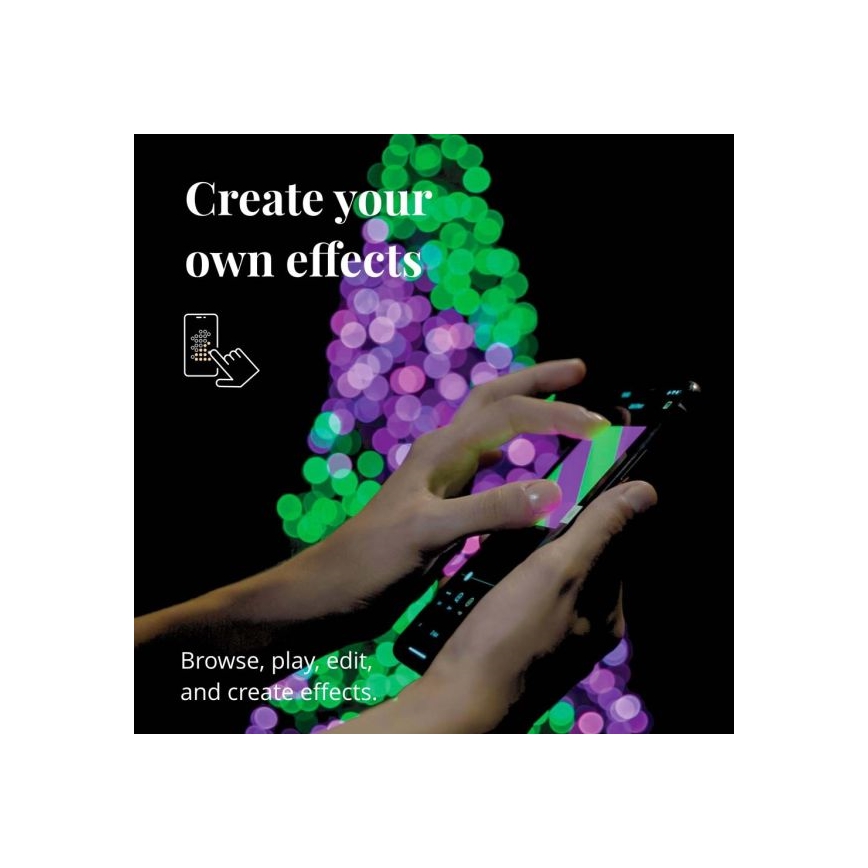 Twinkly - LED RGBW dæmpbar udendørs lyskæde STRINGS 250xLED 23,5m IP44 Wi-Fi