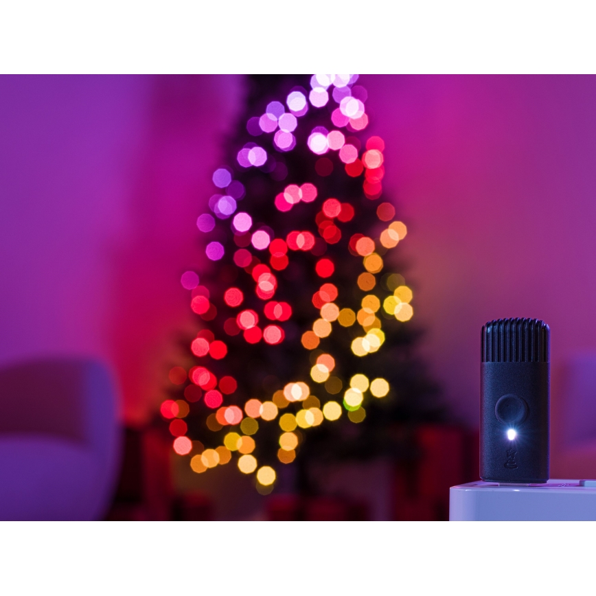 Twinkly TWS750STP-BEU - Udendørs LED lyskæde m. RGB-farver dæmpbar LED 63,5 m IP44 Wi-Fi