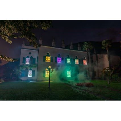 Twinkly - LED RGBW Dæmpbar udendørs Lysgardin CURTAIN 210xLED 6,1m IP44 Wi-Fi