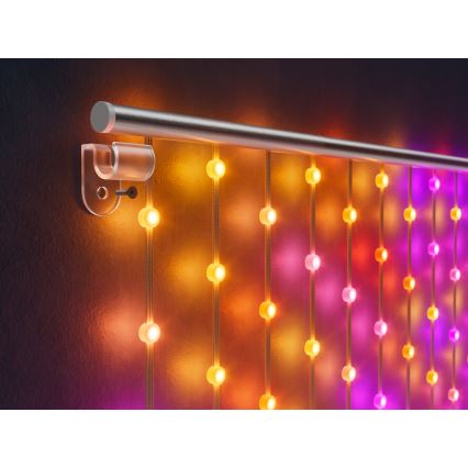 Twinkly - LED RGB Dæmpbar julegardin MATRIX 480xLED 1x1 m Wi-Fi