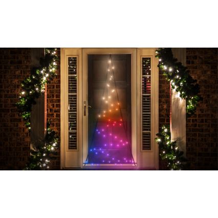 Twinkly - LED RGBW Dæmpbar udendørs Juletræ LIGHT TREE 70xLED IP44 Wi-Fi