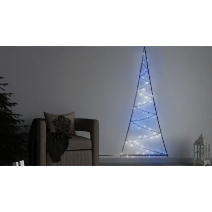 Twinkly - LED RGBW Dæmpbar udendørs Juletræ LIGHT TREE 70xLED IP44 Wi-Fi