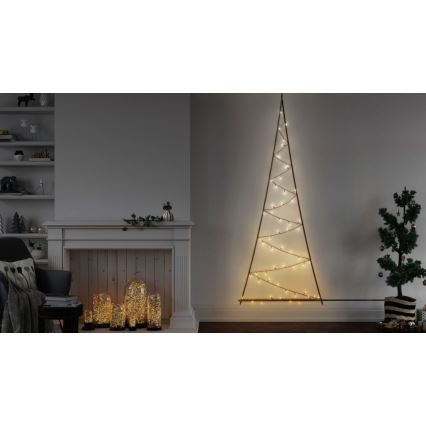 Twinkly - LED RGBW Dæmpbar udendørs Juletræ LIGHT TREE 70xLED IP44 Wi-Fi