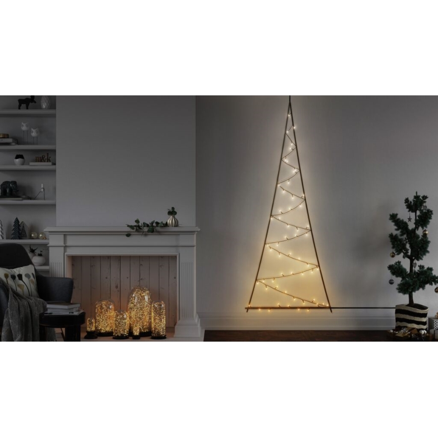Twinkly - LED RGBW Dæmpbar udendørs Juletræ LIGHT TREE 70xLED IP44 Wi-Fi