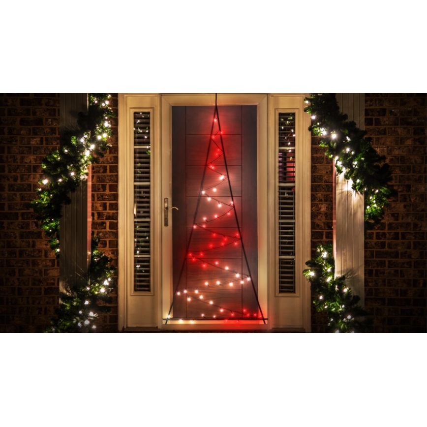 Twinkly - LED RGBW Dæmpbar udendørs Juletræ LIGHT TREE 70xLED IP44 Wi-Fi