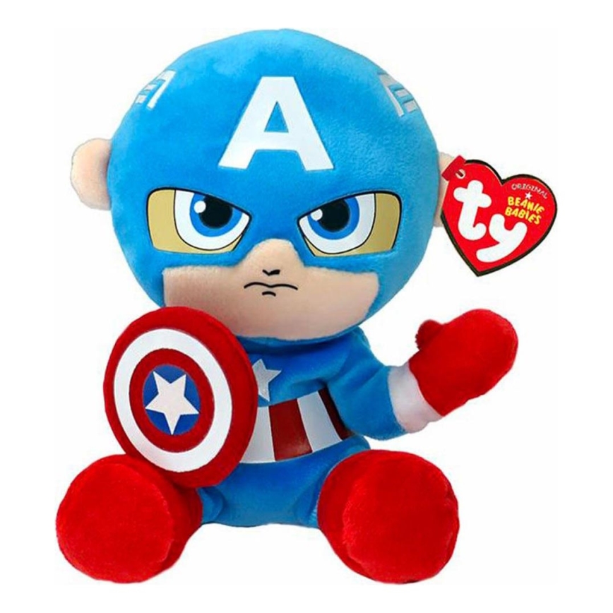 TY - Plyslegetøj SOFT CAPTAIN AMERICA Marvel 15 cm