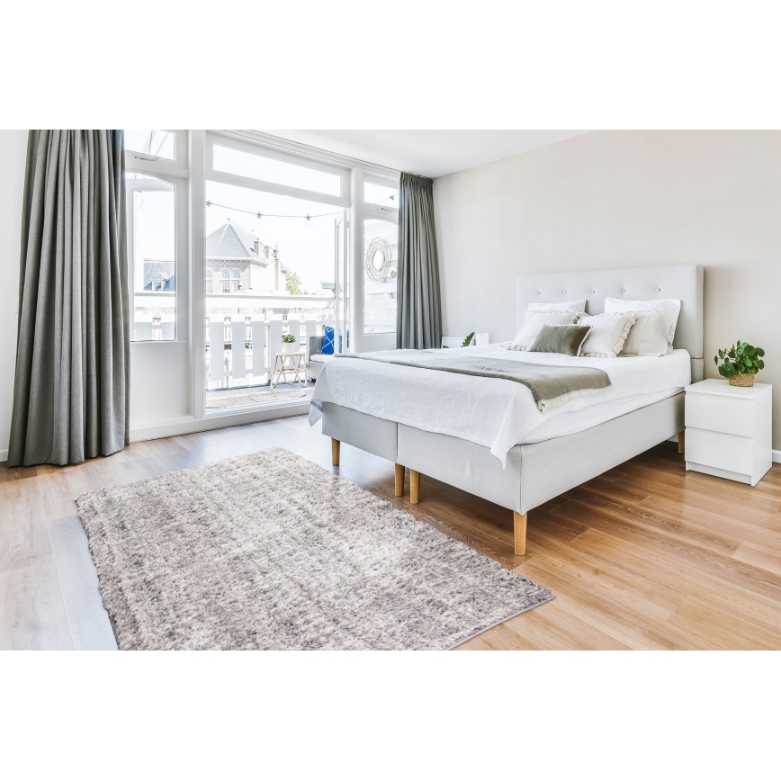 Tæppe BILBAO SHAGGY 120x160 cm grå/antracit