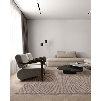 Tæppe FIR WOOL 120x170 cm 2600 g/m2 beige/natur