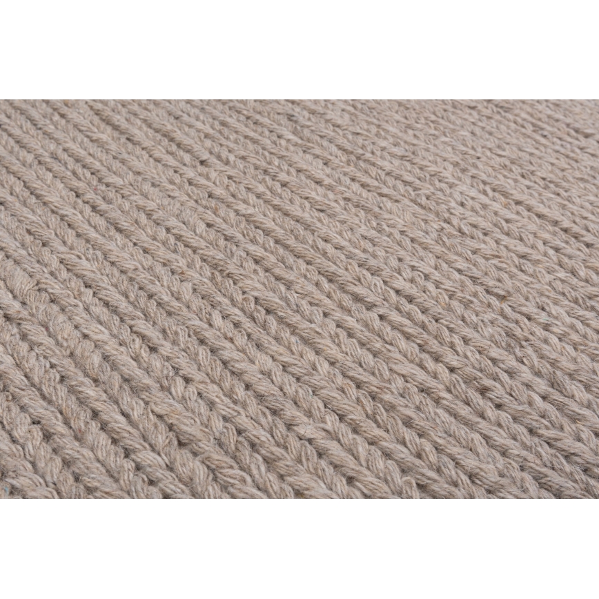 Tæppe FIR WOOL 120x170 cm 2600 g/m2 beige/natur