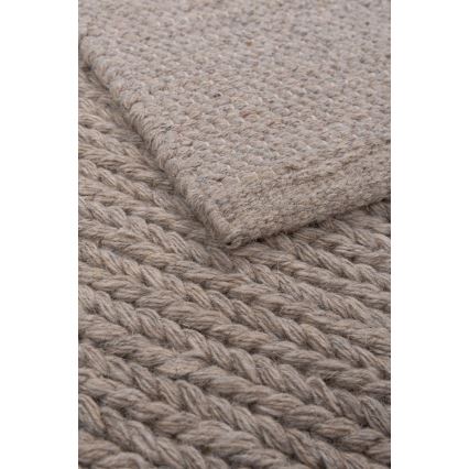 Tæppe FIR WOOL 120x170 cm 2600 g/m2 beige/natur