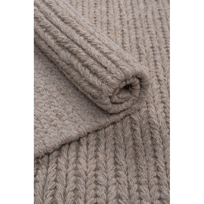 Tæppe FIR WOOL 120x170 cm 2600 g/m2 beige/natur