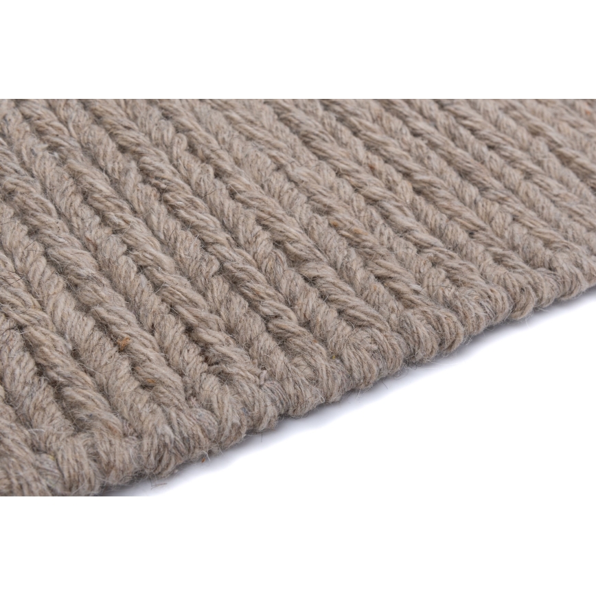 Tæppe FIR WOOL 120x170 cm 2600 g/m2 beige/natur