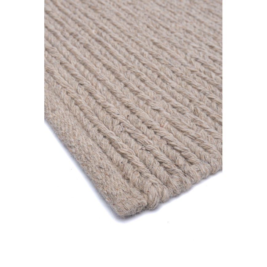 Tæppe FIR WOOL 120x170 cm 2600 g/m2 beige/natur