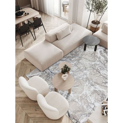 Tæppe GRECE 120x170 cm 2150 g/m2 creme/grå/hvid