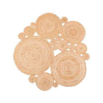Tæppe JUTA 140 cm beige/natur