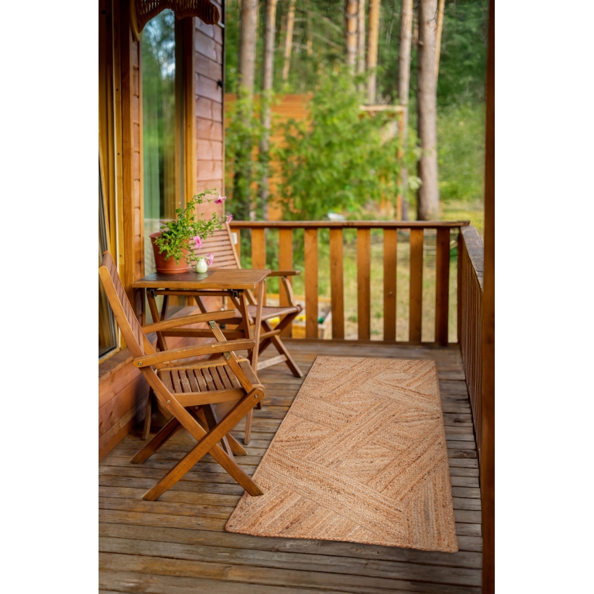 Tæppe JUTA 70x140 cm beige/natur
