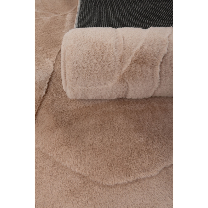 Tæppe RABBIT 3D 120x170 cm beige