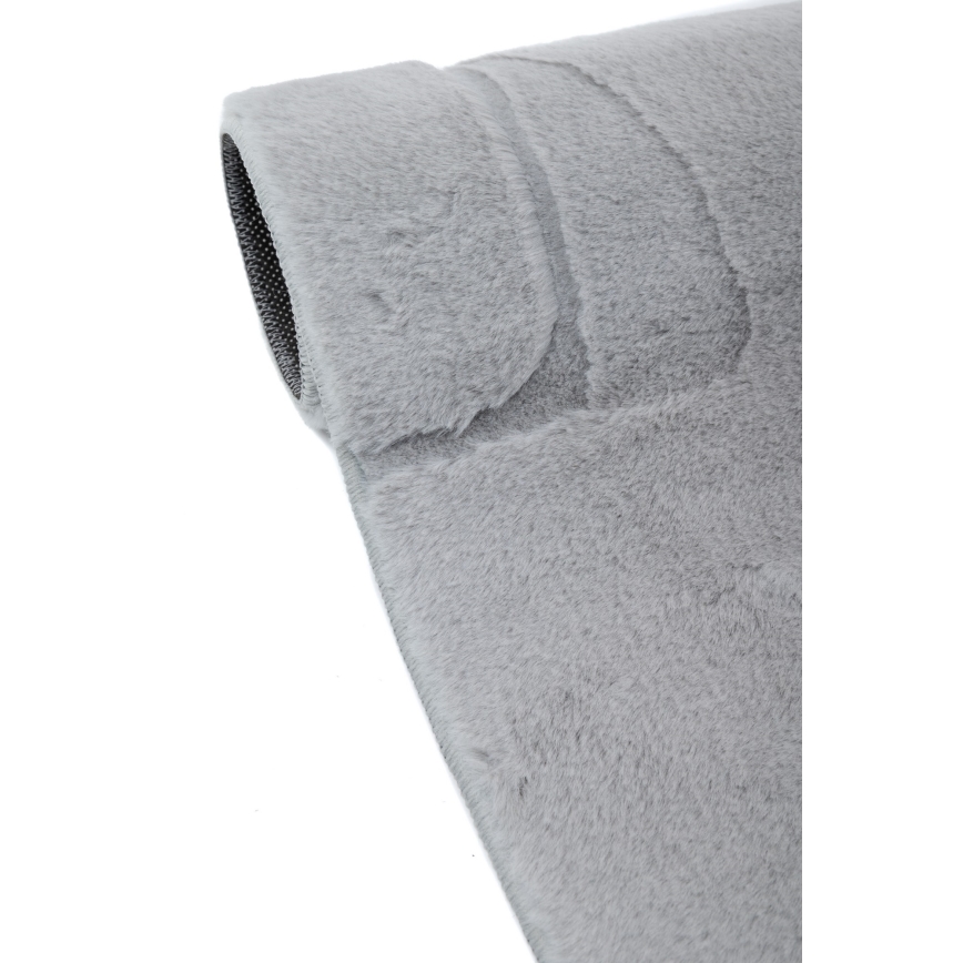 Tæppe RABBIT 3D 120x170 cm lysegrå