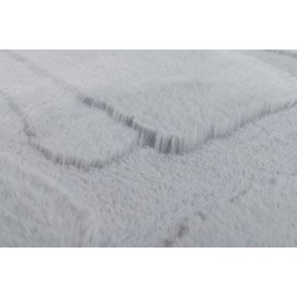 Tæppe RABBIT 3D 160x230 cm lysegrå