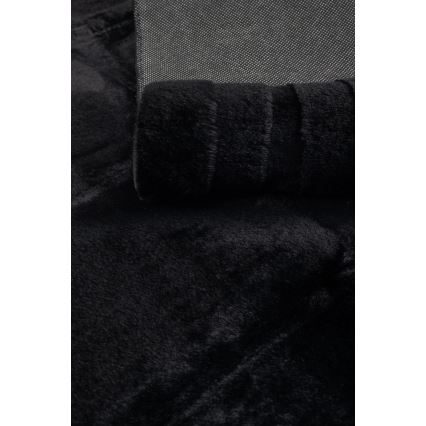 Tæppe RABBIT 3D 160x230 cm sort