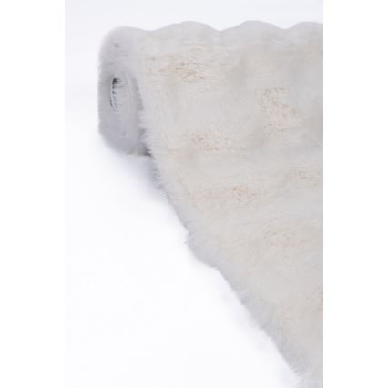 Tæppe RABBIT BUBBLE 80x150 cm cremefarvet