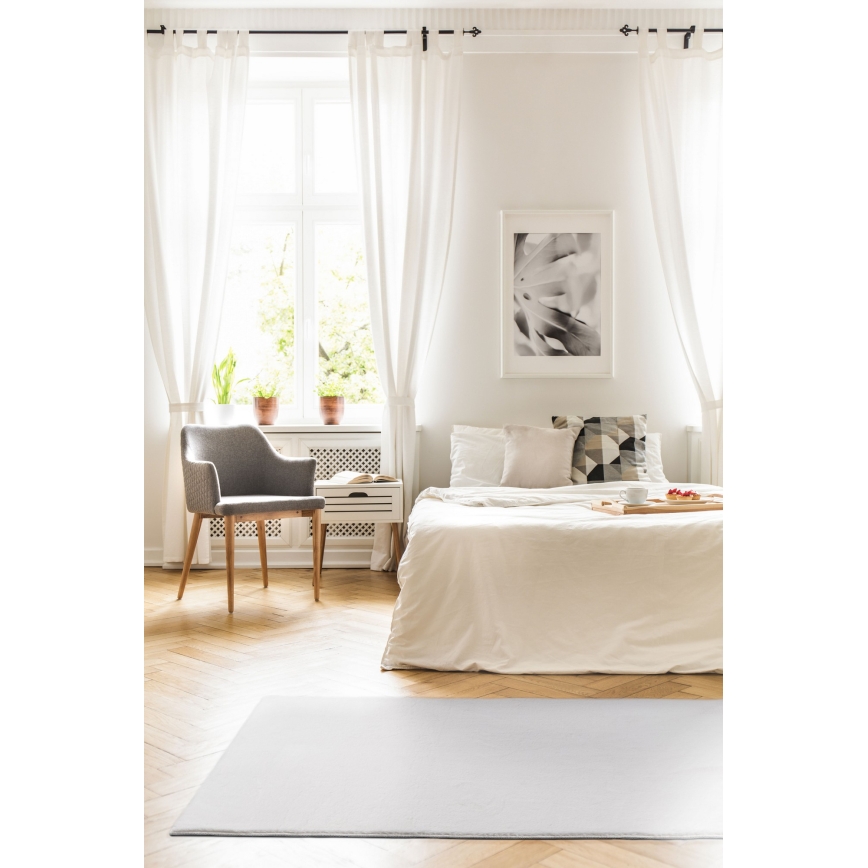 Tæppe RABBIT-FOX 60x100 cm cremefarvet