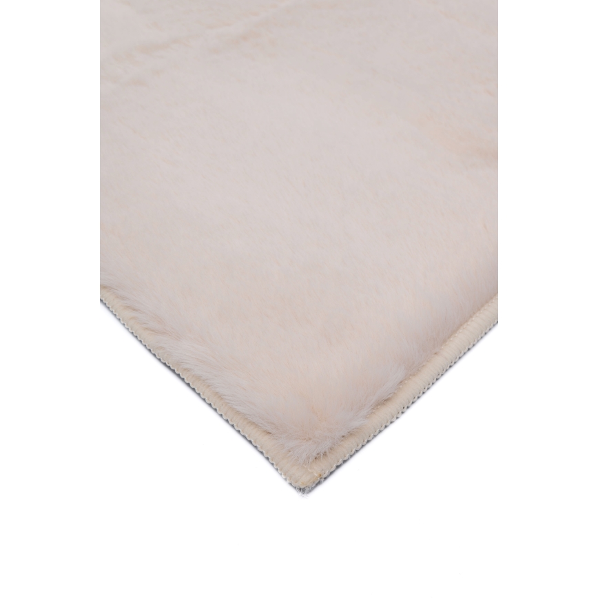 Tæppe RABBIT-ROSA NEW 80x150 cm 2000g/m2 cremefarvet