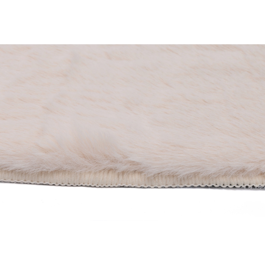 Tæppe RABBIT-ROSA NEW 80x150 cm 2000g/m2 cremefarvet