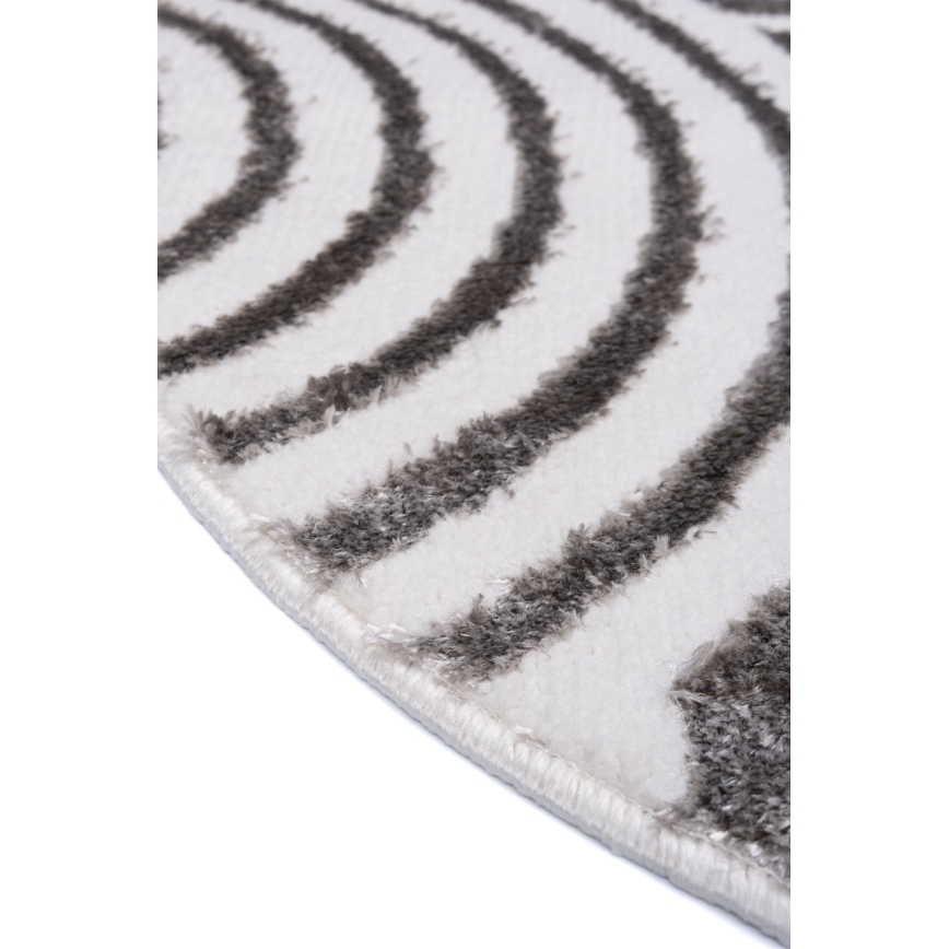 Tæppe SALAMANCA 100 cm grå/hvid