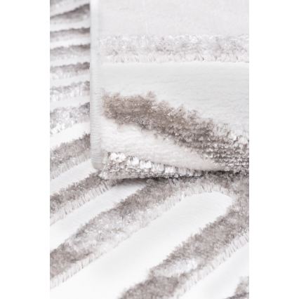 Tæppe SALAMANCA 160x230 cm grå/hvid