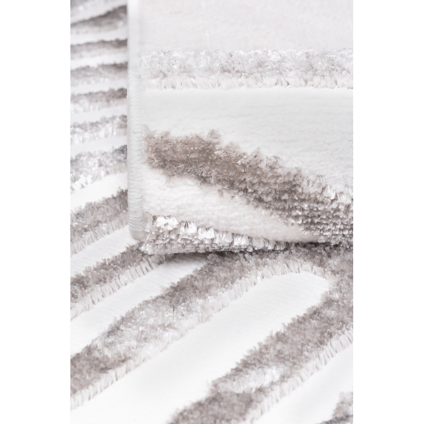 Tæppe SALAMANCA 160x230 cm grå/hvid