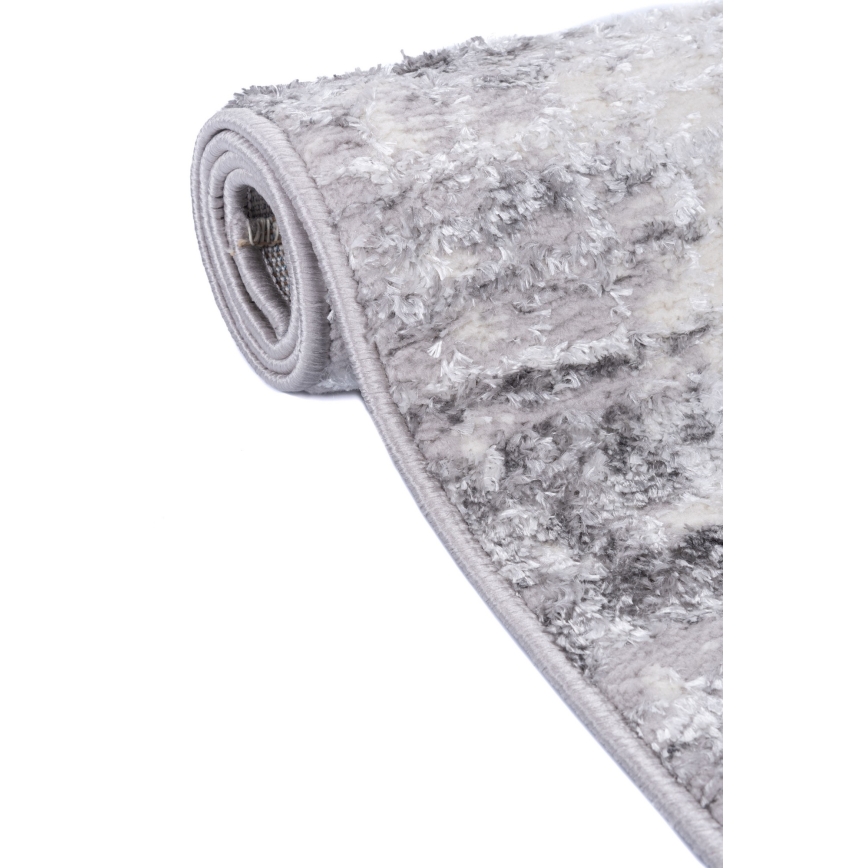 Tæppe SALAMANCA 67x120 cm grå/hvid